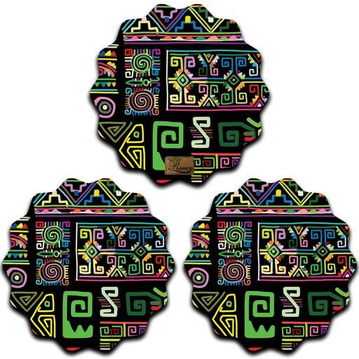 زیر لیوانی چوبی رنس مدل C5-42553 بسته 3 عددی